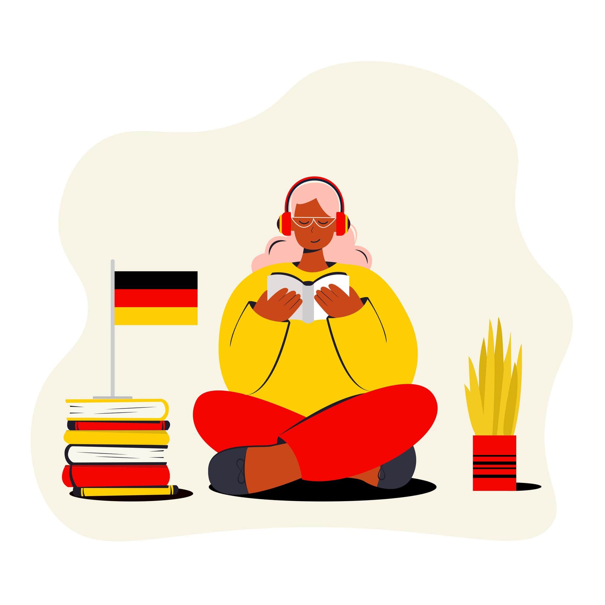 درحال خواندن کتاب آلمانی