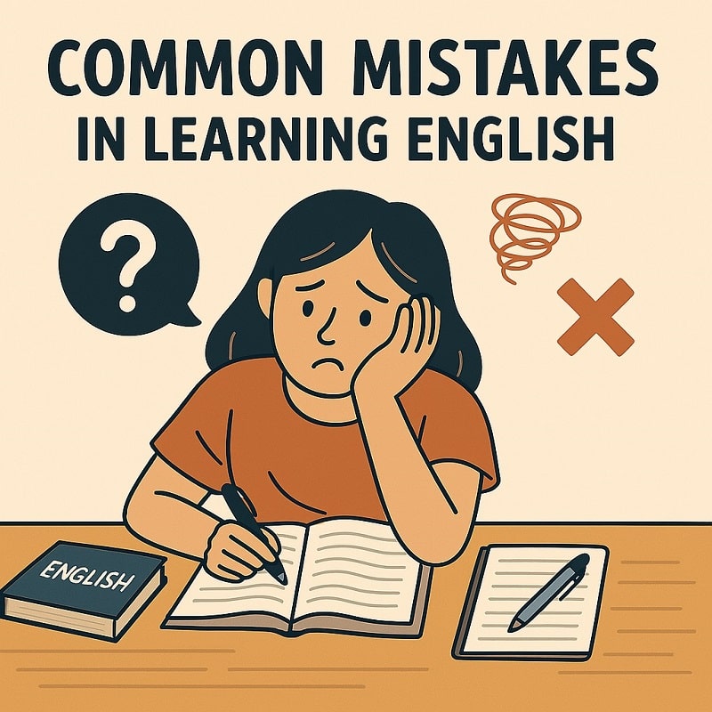 ۱۰ اشتباه رایج زبان آموزان در یادگیری زبان